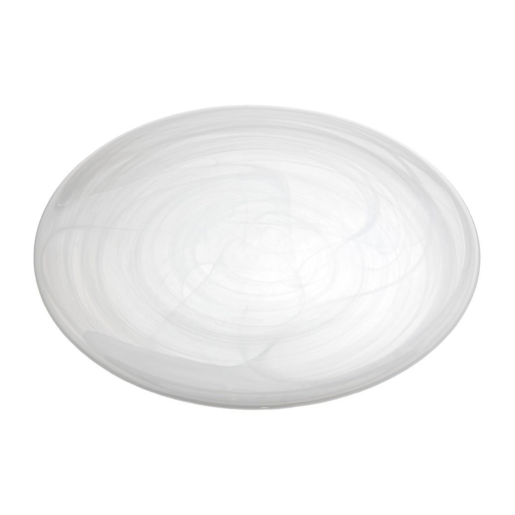Πιάτο Φαγητού Ρηχό Γυάλινο Λευκό Atlas ESPIEL 32εκ. HOR1321K6 (Σετ 6 Τεμάχια) (Υλικό: Γυαλί, Χρώμα: Λευκό, Μέγεθος: Μεμονωμένο) – ESPIEL – HOR1321K6