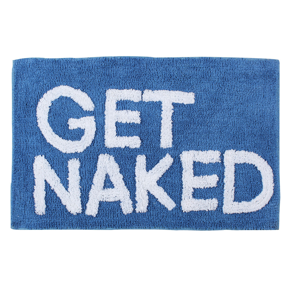 Ταπέτο Μπάνιου Βαμβακερό Μπλε Get Naked Estia 50×80εκ. 02-7263 (Ύφασμα: Βαμβάκι 100%, Χρώμα: Λευκό) – estia – 02-7263