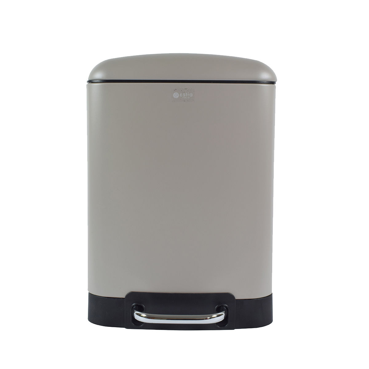 Καλάθι Απορριμάτων Μεταλλικό Soft Close Taupe Estia 6lt 02-5535 (Υλικό: Μεταλλικό) – estia – 02-5535