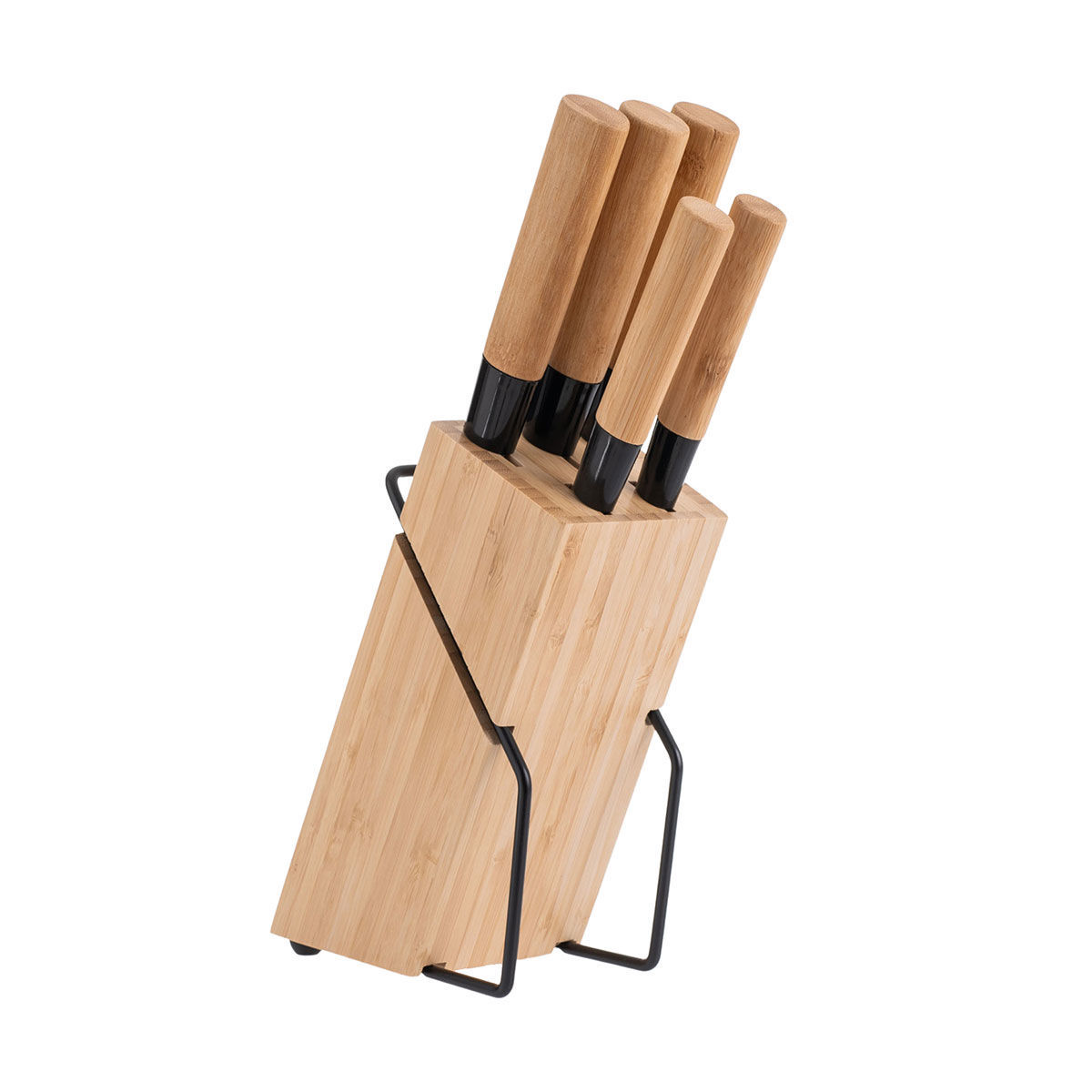 Σετ 5τμχ Μαχαίρια Ανοξείδωτα-Bamboo Με Βάση Essentials Estia 01-12854 (Υλικό: Ανοξείδωτο) – estia – 01-12854