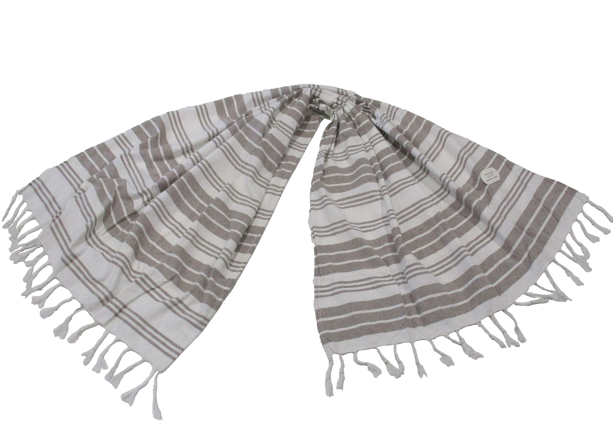 Πετσέτα Θαλάσσης – Παρεό 2 Όψεων Polycotton 90×180εκ. Με Ρίγες Καφέ Komvos Home 7010169-5 (Ύφασμα: 80% Cotton – 20% Polyester, Χρώμα: Καφέ) – KOMVOS HOME – 7010169-5