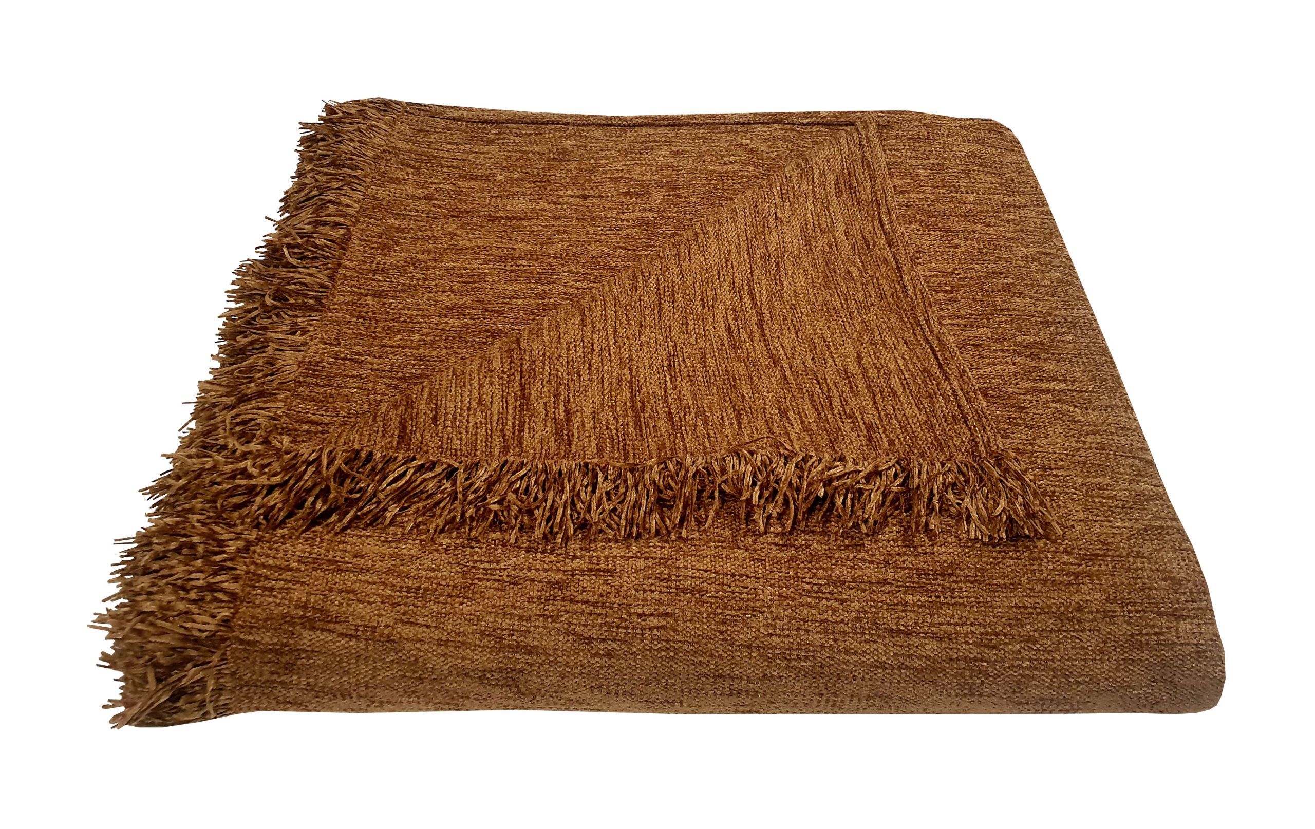 Ριχτάρι Acrylic-Polyester Διθέσιος 180×240εκ. Σενίλ Μονόχρωμο Light Brown Komvos Home 7045529-15 (Χρώμα: Καφέ, Ύφασμα: 77% Acrylic-23% Polyester) – KOMVOS HOME – 7045529-15