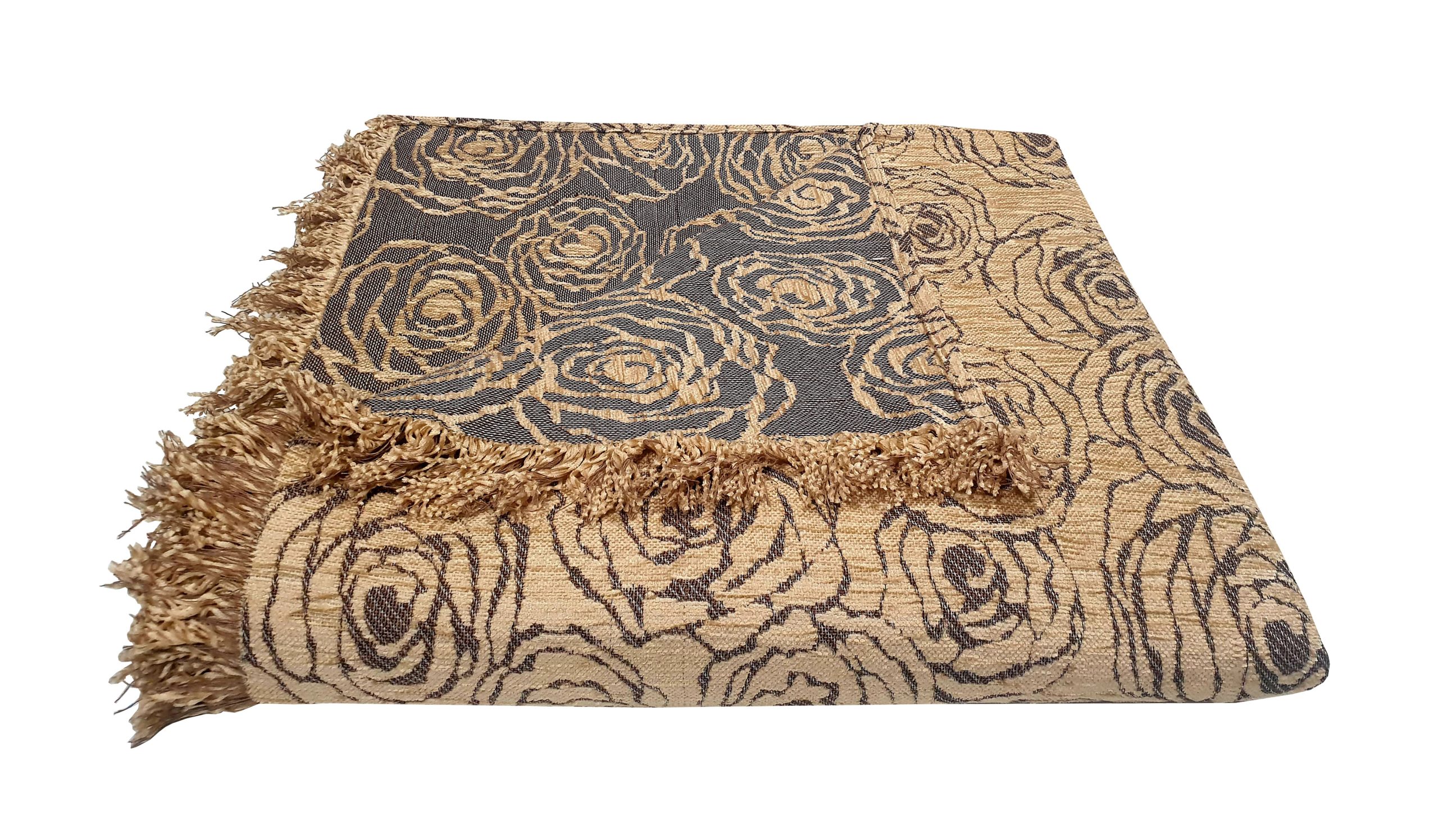 Ριχτάρι Acrylic-Polycotton Τριθέσιος 180×280εκ. Σενίλ Rose Cream Komvos Home 7045536-4 (Χρώμα: Κρεμ, Ύφασμα: 55% Acrylic-25% Cotton-20% Polyester) – KOMVOS HOME – 7045536-4