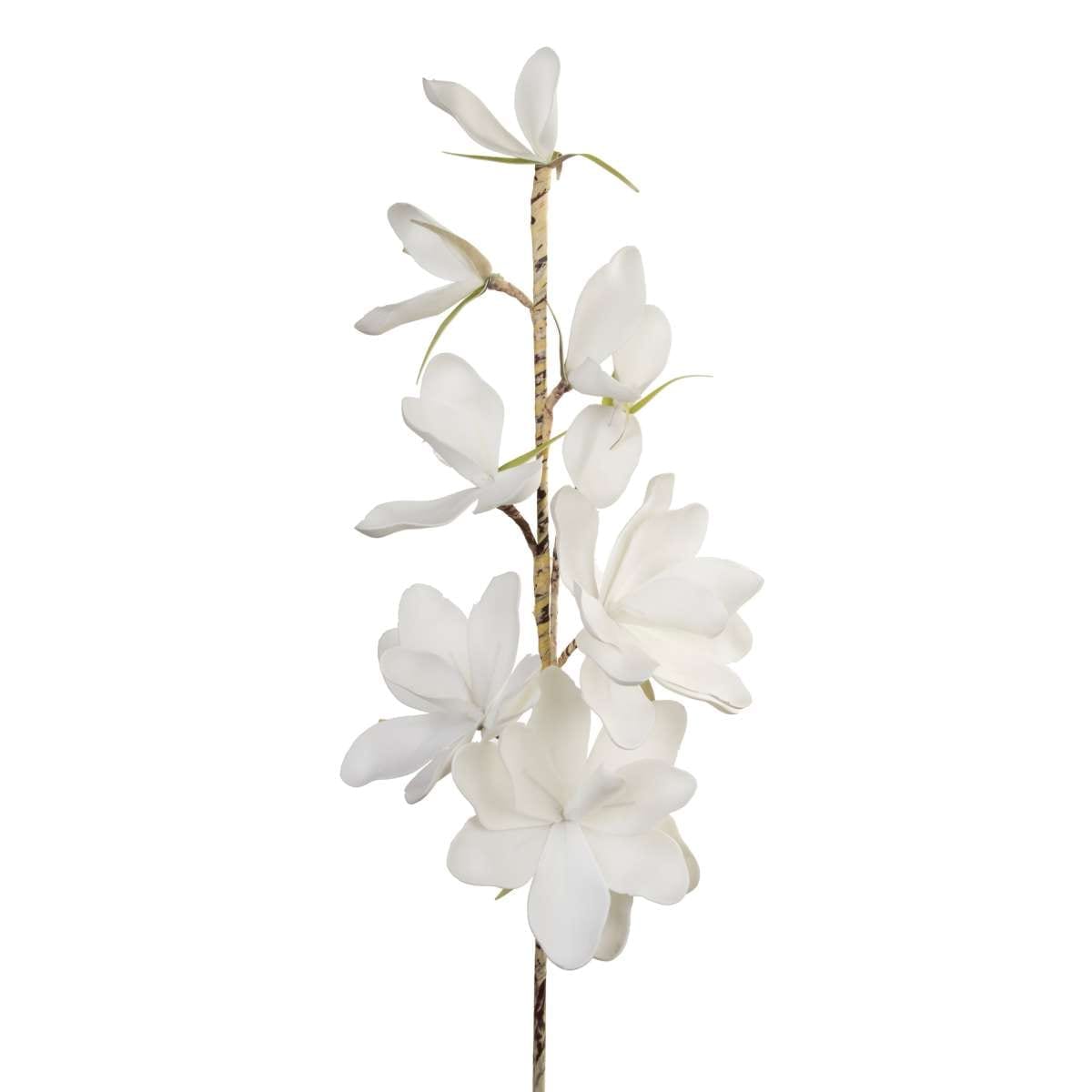 Κλαδί Με Λουλούδια Λευκά Art Et Lumiere 80εκ. 02789 (Σετ 6 Τεμάχια) (Χρώμα: Λευκό) - Art Et Lumiere - lumiere_02789 137791