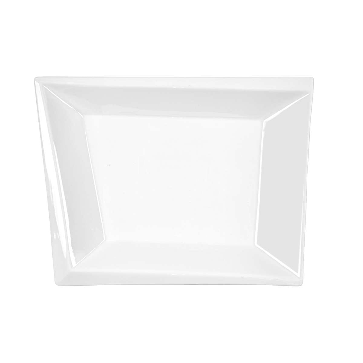 Πιατέλα Πορσελάνης Τετράγωνη Λευκή Art Et Lumiere 32x27x3,5εκ. 05982 (Υλικό: Πορσελάνη, Χρώμα: Λευκό) - Art Et Lumiere - lumiere_05982 138415