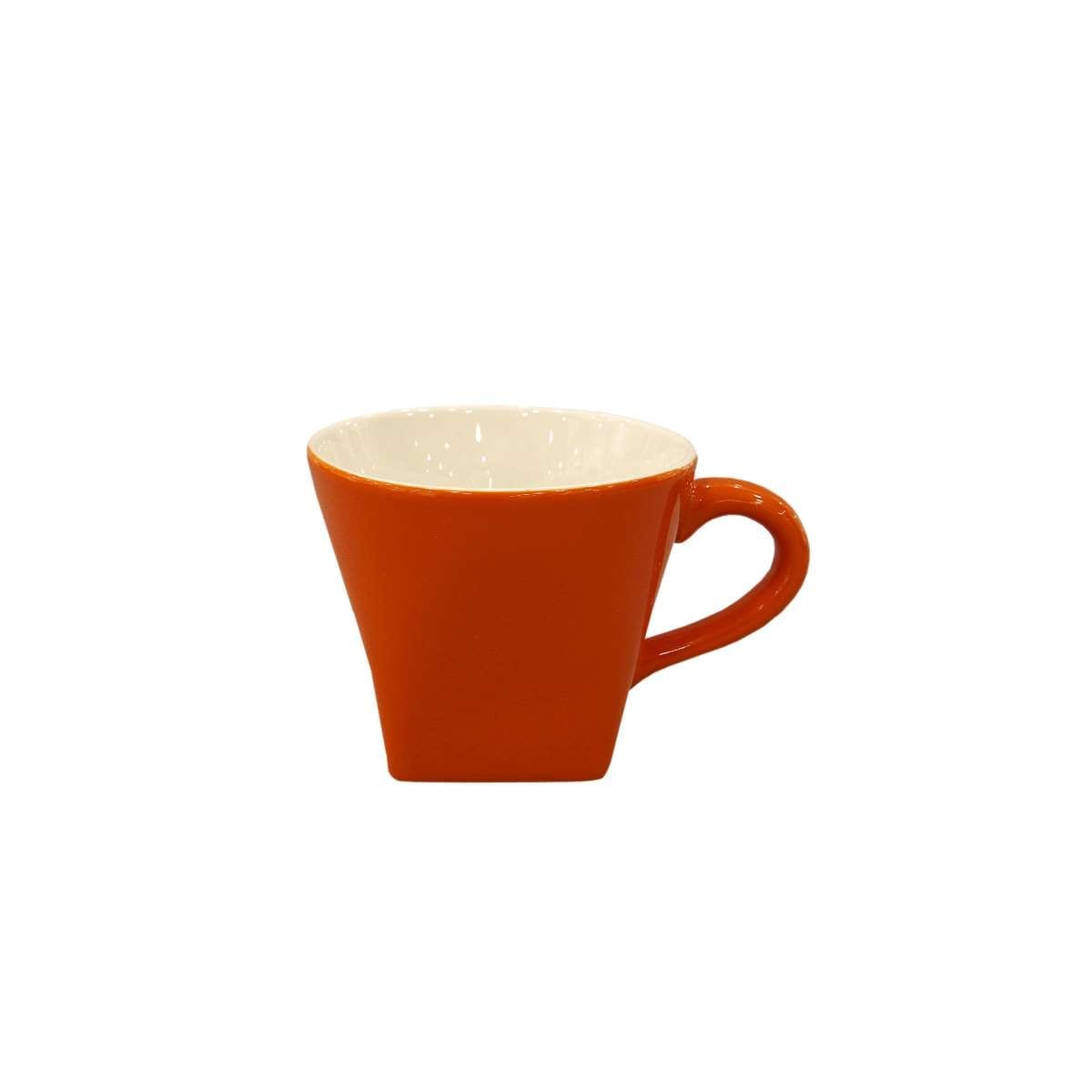 Φλυτζάνι Cappuccino Πορσελάνης Πορτοκαλί Must Art Et Lumiere 250ml 06656 (Υλικό: Πορσελάνη, Χρώμα: Πορτοκαλί) – Art Et Lumiere – lumiere_06656