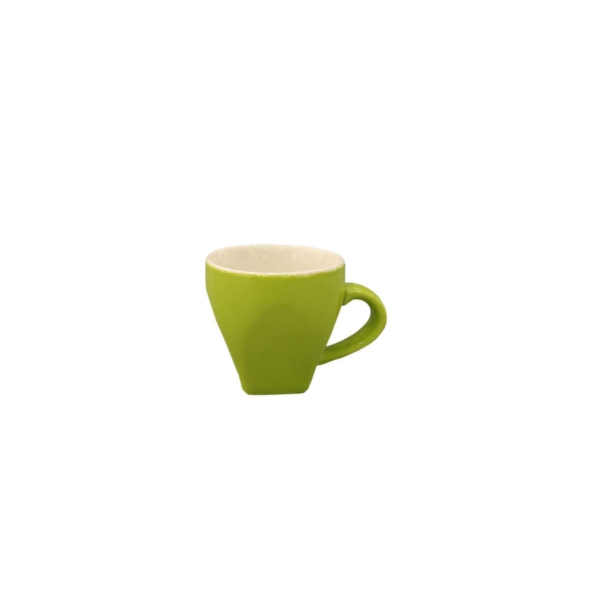 Φλυτζάνι Espresso Πορσελάνης Λαχανί Must Art Et Lumiere 80ml 06658 (Σετ 4 Τεμάχια) (Υλικό: Πορσελάνη, Χρώμα: Λαχανί ) – Art Et Lumiere – lumiere_06658