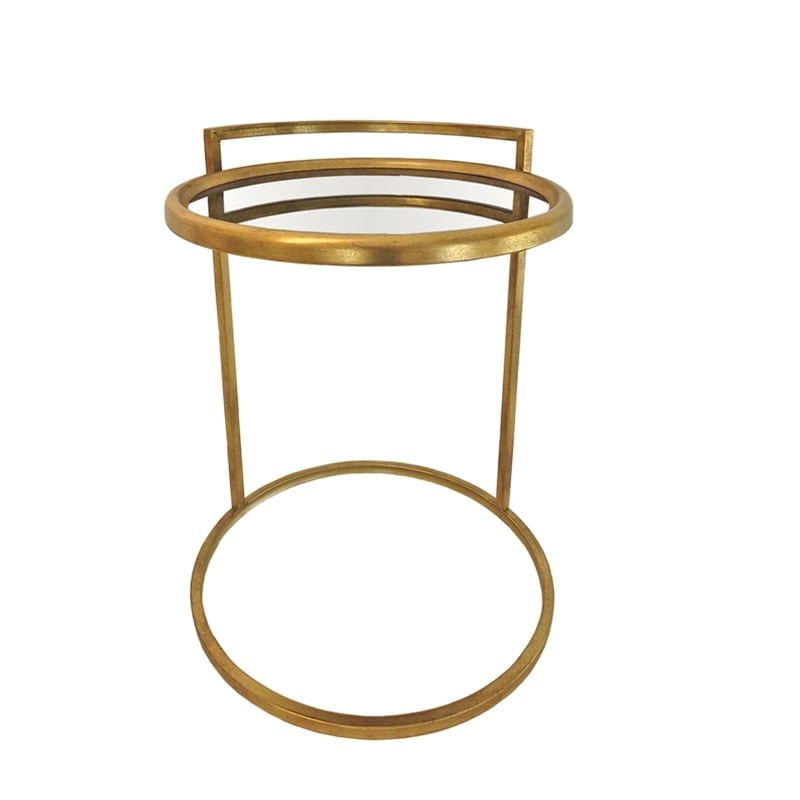 Τραπεζάκι Σαλονιού Με Καθρέπτη Μεταλλικό Χρυσό Art Et Lumiere 49×56εκ. 06735 (Υλικό: Μεταλλικό, Χρώμα: Χρυσό ) – Art Et Lumiere – lumiere_06735