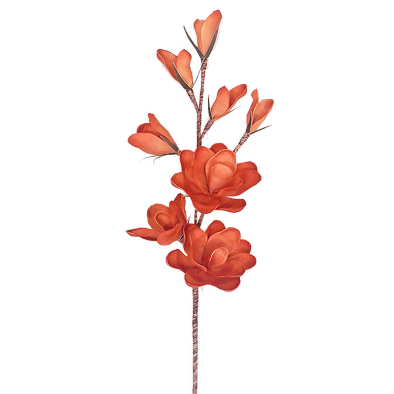 Κλαδί Με Λουλούδια Πορτοκαλί Art Et Lumiere 80εκ. 10203 (Σετ 6 Τεμάχια) (Χρώμα: Πορτοκαλί) - Art Et Lumiere - lumiere_10203 139178