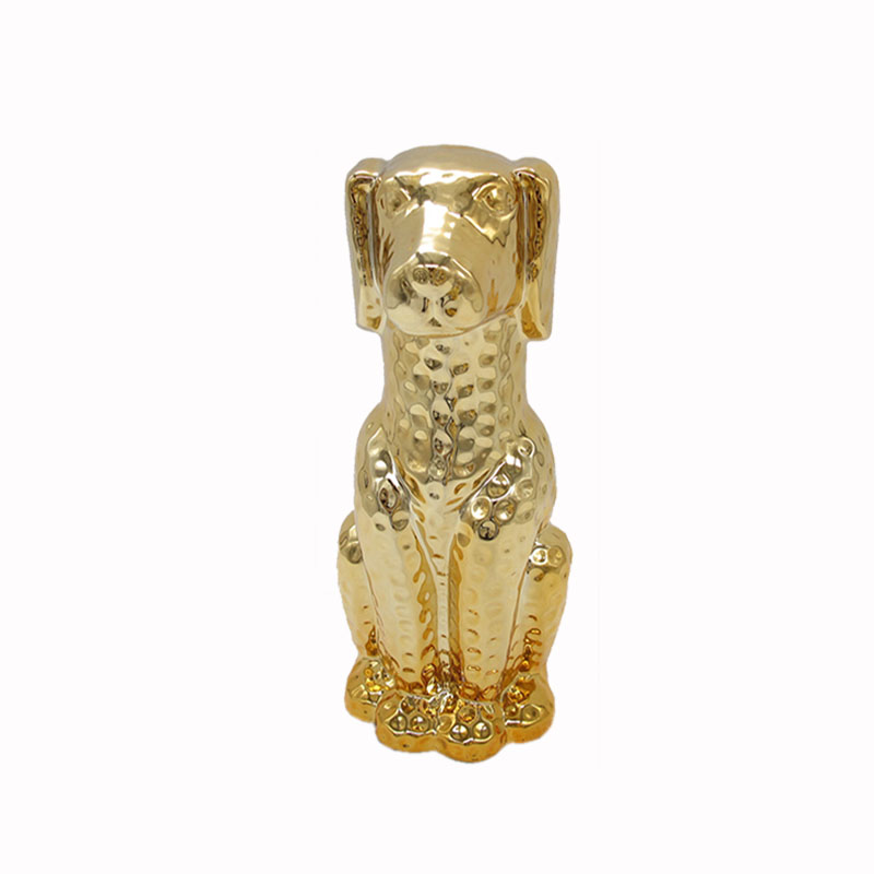 Διακοσμητικό Σκυλάκι Κεραμικό Χρυσό Art Et Lumiere 12x9x24,5εκ. 10523 (Υλικό: Κεραμικό, Χρώμα: Χρυσό ) – Art Et Lumiere – lumiere_10523