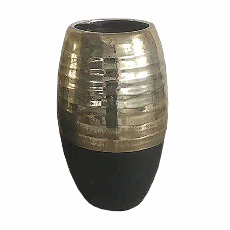 Βάζο Κεραμικό Χρυσό-Μαύρο Art Et Lumiere 23x33,5εκ. 10585 (Υλικό: Κεραμικό, Χρώμα: Μαύρο) - Art Et Lumiere - lumiere_10585 139631