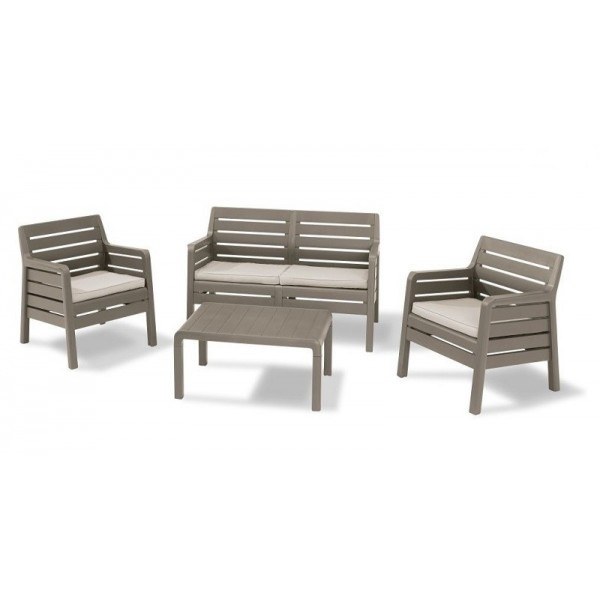 Σετ Κήπου 4τμχ Dana Set Cappuccino – Allibert – dana-set-cappuccino