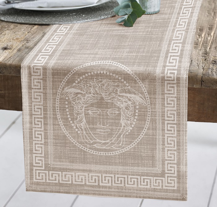 Runner Βαμβακερό 45×150εκ. Med Makis Tselios (Ύφασμα: Βαμβάκι 100%, Χρώμα: Γκρι) – Makis Tselios – 501960123456