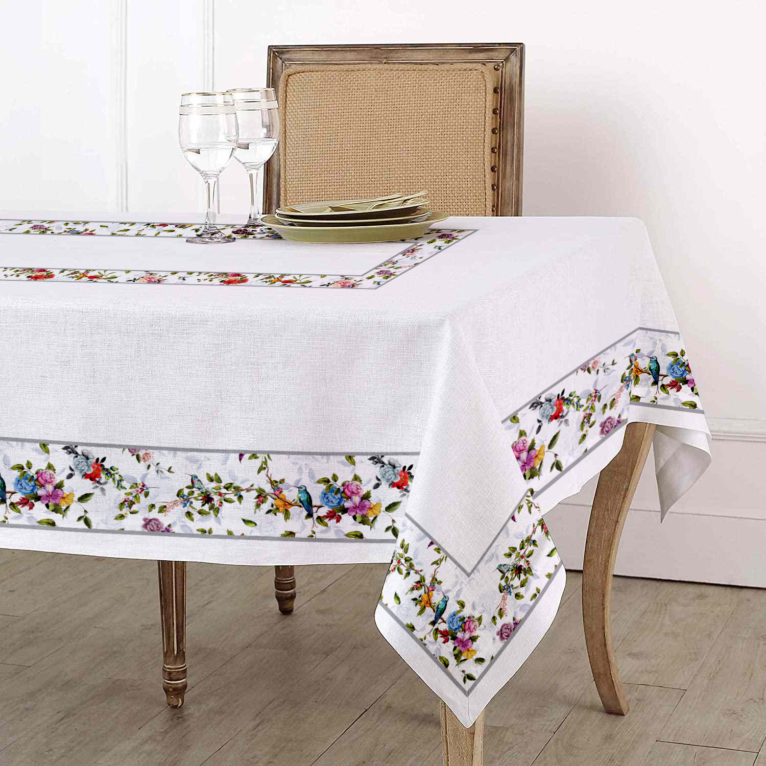 Τραπεζομάντηλο Βαμβακερό 160×260εκ. Ucello Makis Tselios (Ύφασμα: Βαμβάκι 100%, Χρώμα: Λευκό) – Makis Tselios – 501920123456