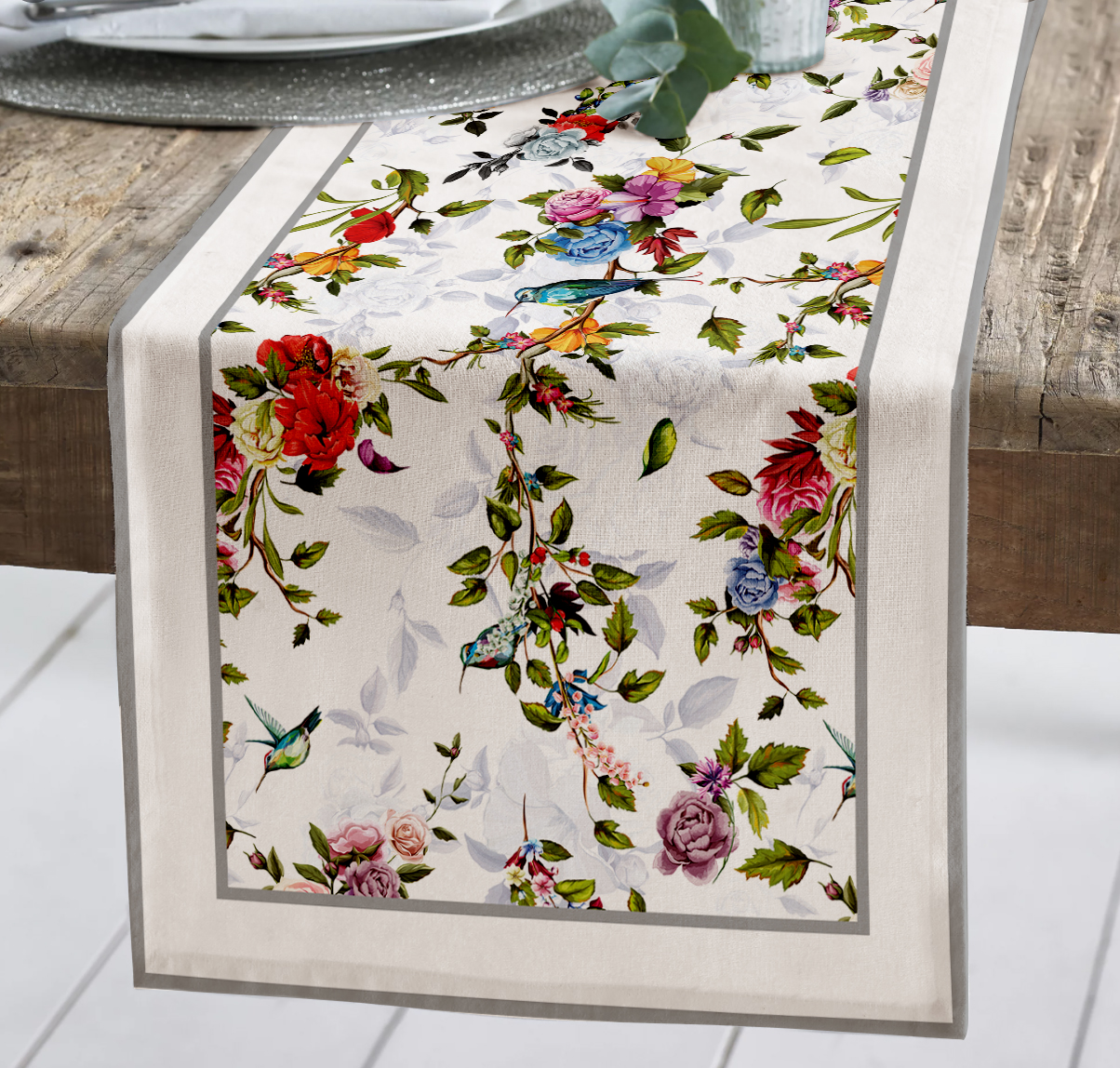 Runner Βαμβακερό 45×150εκ. Ucello Makis Tselios (Ύφασμα: Βαμβάκι 100%, Χρώμα: Λευκό) – Makis Tselios – 501930123456