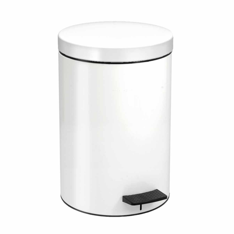 Κάδος Απορριμμάτων Matte White 12lt Pam & Co 25×40εκ. 12-090-033 (Χρώμα: Λευκό, Υλικό: Χάλυβας ) – Pam & Co – 12-090-033