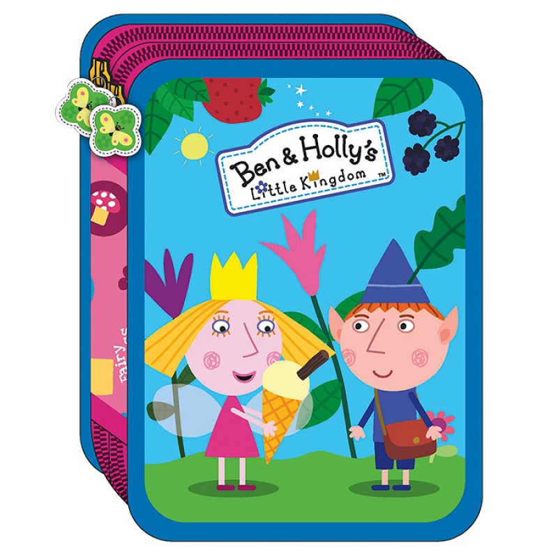 Κασετίνα Διπλή Γεμάτη "Ben & Holly" 15x5x21εκ.